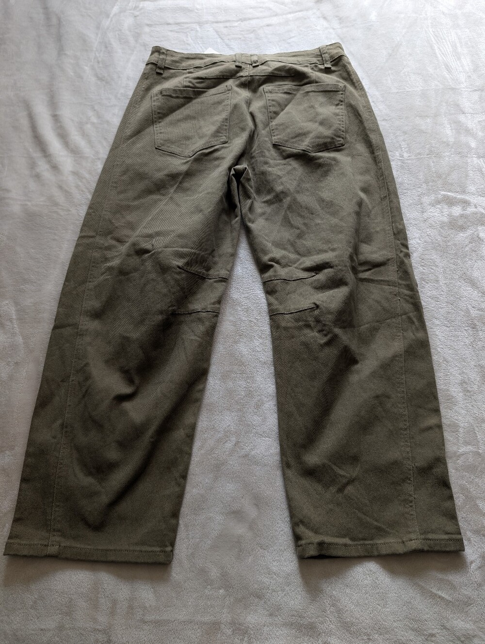 Flamingals Stitch Detail Straight Leg Crop Pants NWT Women's Large - Picture 9 of 13